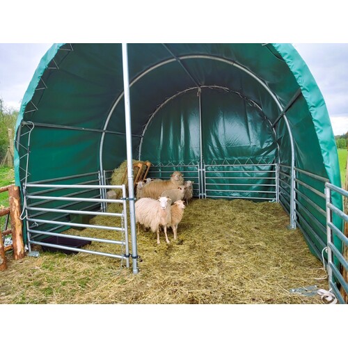 Plachtový přístřešek - Animal 4m x 6m x 3,15m - Vojenská zelená