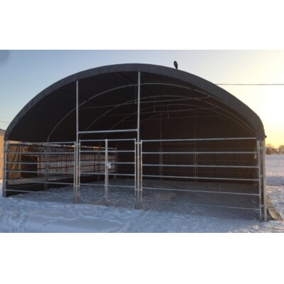 Plachtový přístřešek - Animal 12m x 12m x 5m - Vojenská zelená