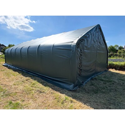 Plachtová hala SP206012P 6,1 x 18,3 x 3,66 - VOJENSKÁ ZELENÁ