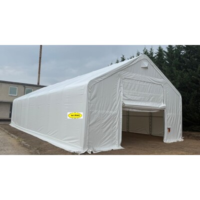 264027DP - Plachtová hala - 8m x 12,2m x 5,18m - VOJENSKÁ ZELENÁ