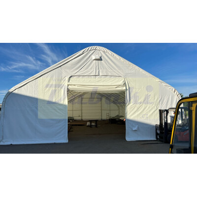 50 50 23 P - Plachtová hala - 15,25m x 15,25m x 7,015m - BÍLÁ
