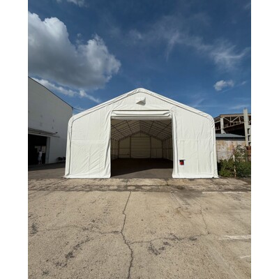 PP337020DP - Plachtová hala - 10m x 21,35m x 6,1m - BÍLÁ